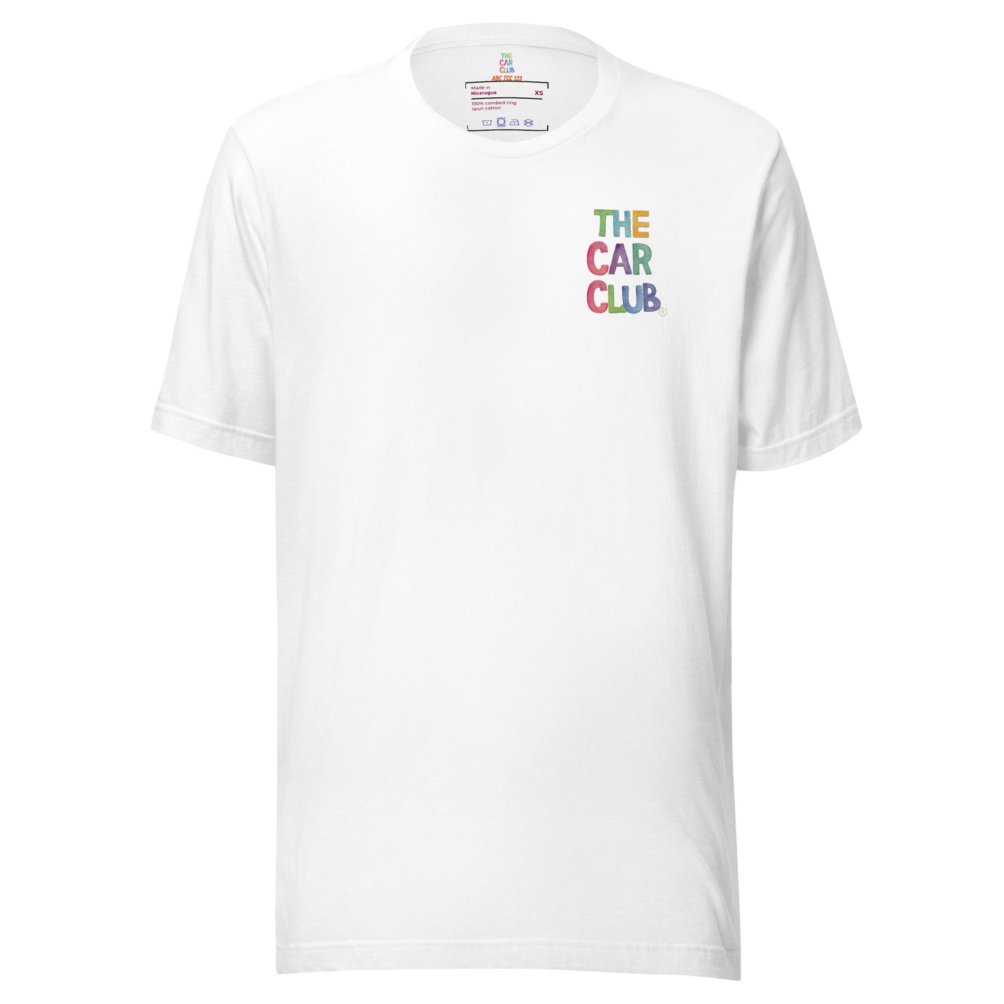 The Car Club Letter Embroidery T-Shirt
